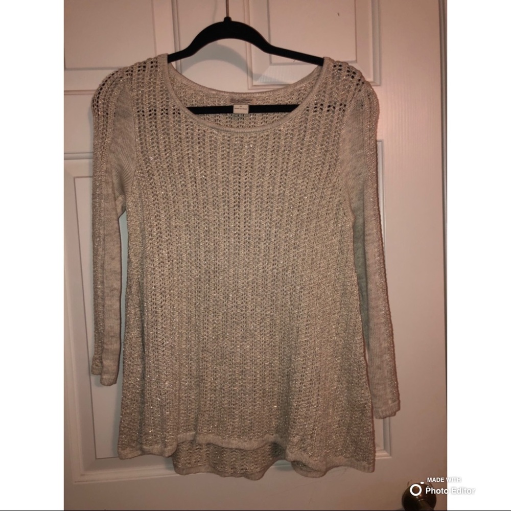 Gold Sparkle Lucky Brand Sweater